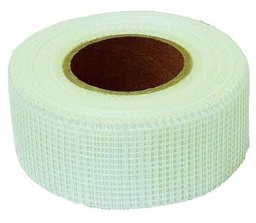 A roll of white fiberglass adhesive tape 50mm × 20m/roll