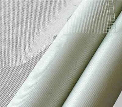 Two rolls of white fiberglass reinforcing mesh