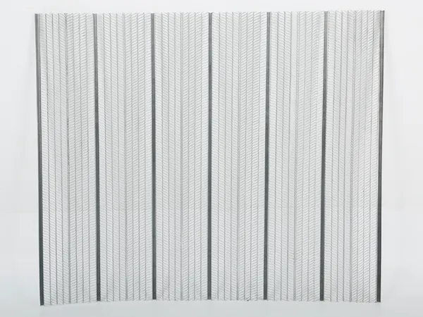 Non-removal formwork mesh against a white background