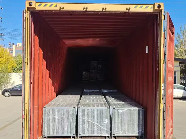 Steel Frame Non-removal Formwork Mesh Loaded in Container for Shipment